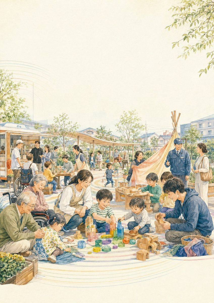 多世代が集う、まちの拠点のイメージ