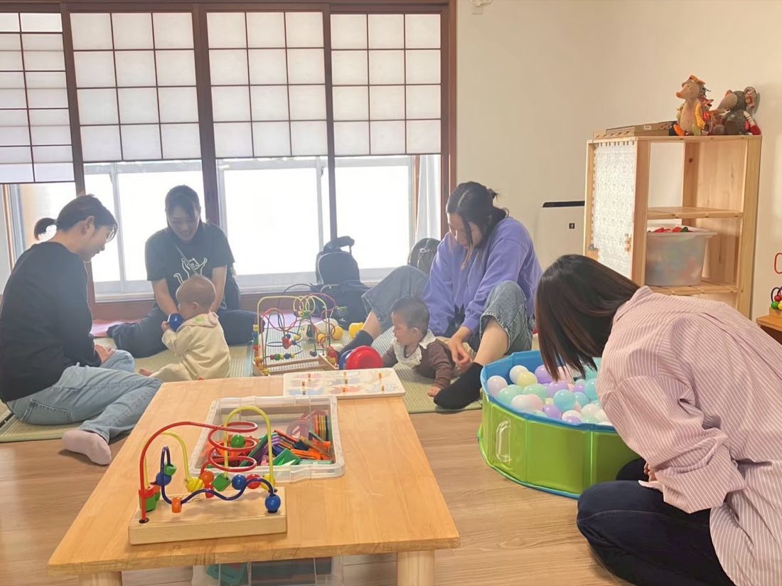 助産院での親子イベントの様子